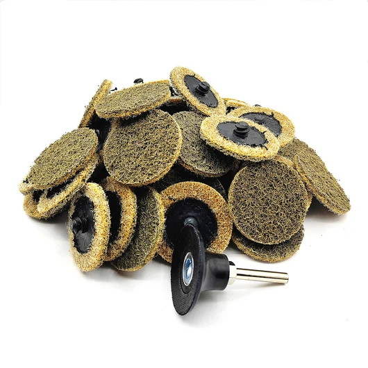 Non woven Nylon surface conditioning sanding disc type R Brown Coarse Medium Fine grit