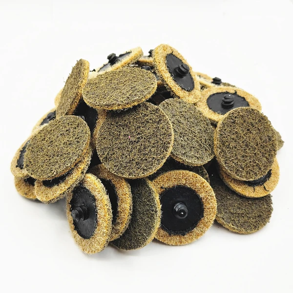 Sanding Discs 2 Inch Roll Lock Quick Change Discs 1pcs 1/4'' Holder Surface Conditioning Discs Fine Medium Coarse for Die Grinder Surface Strip Grind Polish Burr Finish Rust Paint Removal