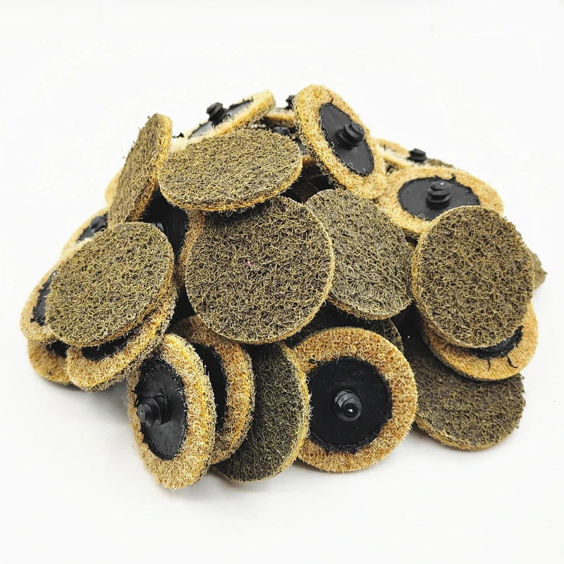 Sanding Discs 2 Inch Roll Lock Quick Change Discs 1pcs 1/4'' Holder Surface Conditioning Discs Fine Medium Coarse for Die Grinder Surface Strip Grind Polish Burr Finish Rust Paint Removal