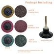 Sanding Discs 2 Inch Coarse Quick Change Disc with 1/4“ Shank Holder Roll Lock Disc Die Grinder Sanding Disc Coarse Surface Conditioning Discs for Burr Finish Rust Paint Removal