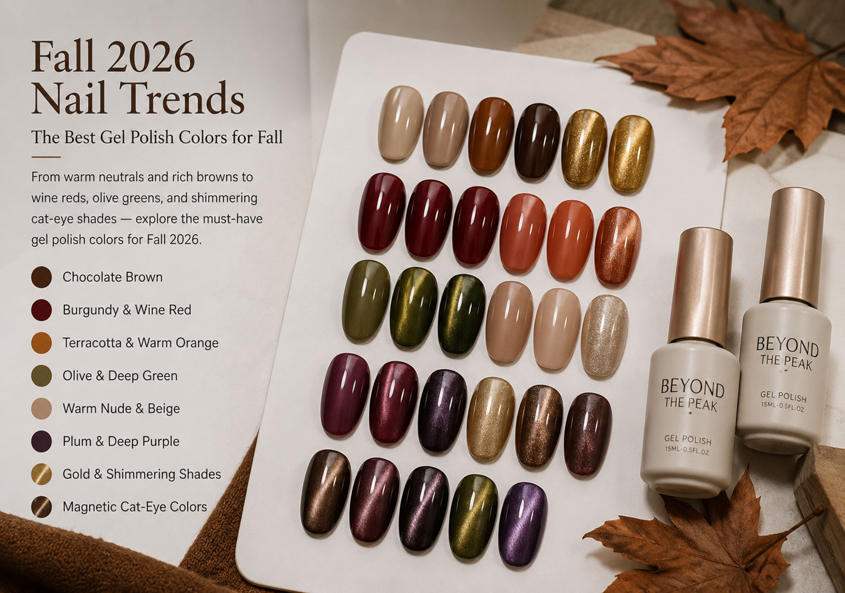 Fall 2026 Nail Trends: Best Gel Polish Colors | Beyond The Peak