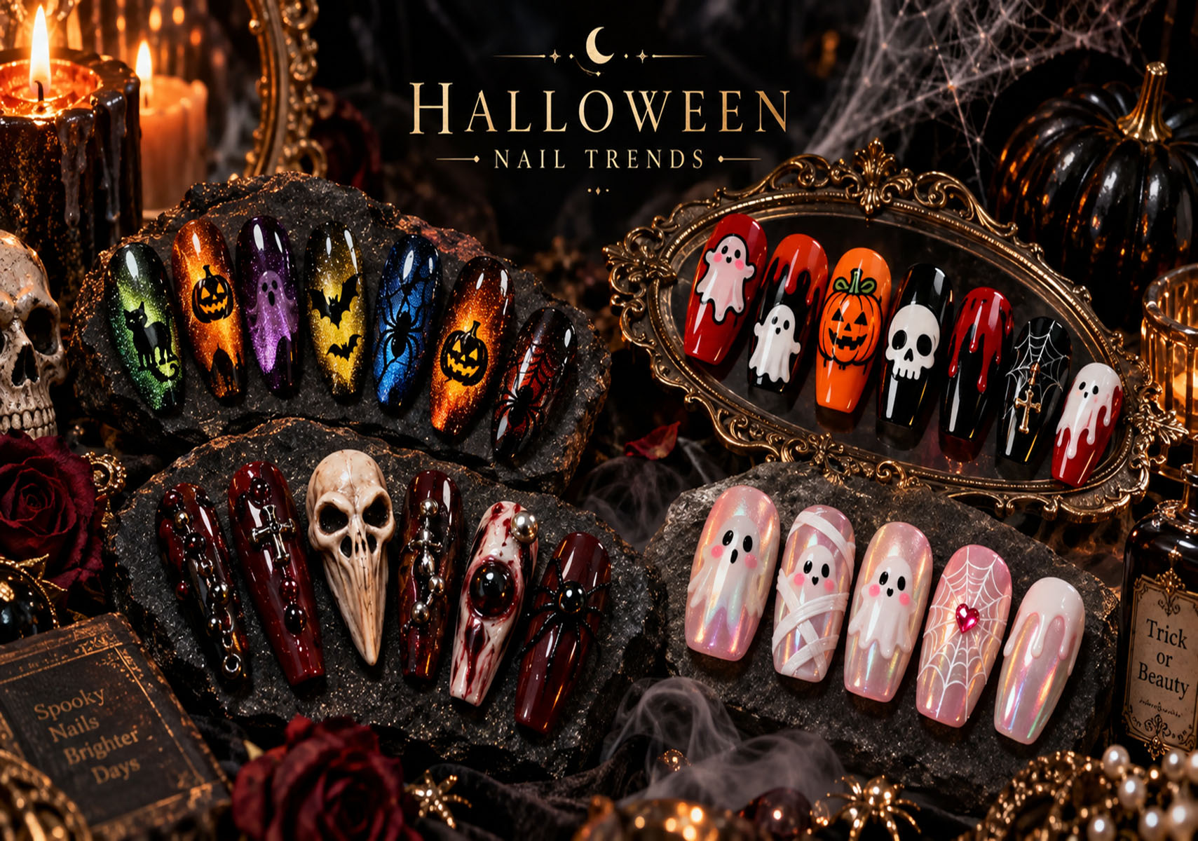 Halloween Nail Trends 2026: Best Gel Polish Colors & Nail Effects