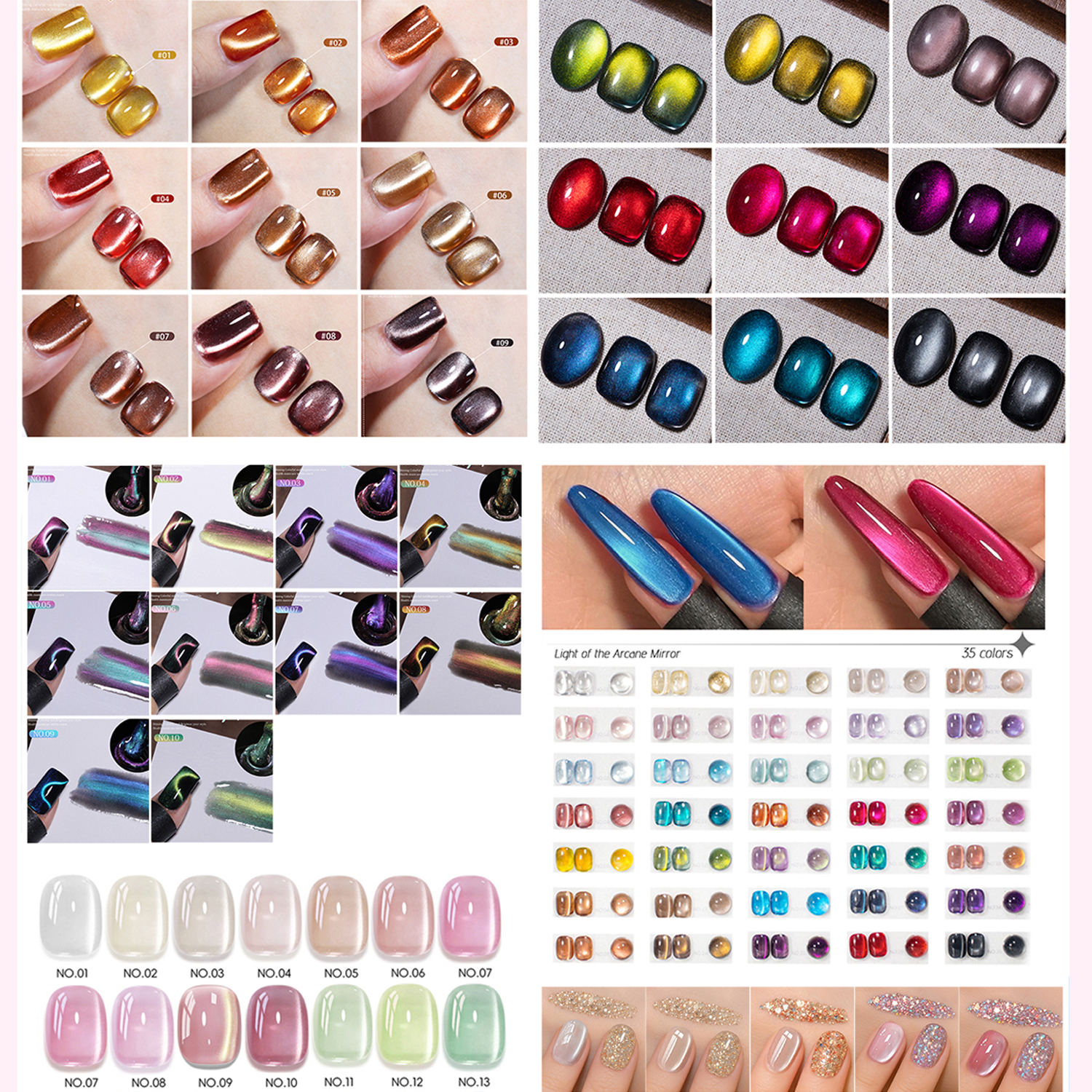 Luxury Fashion Cat Eye Gel Polish Magnetic Mermaid & Velvet Effects Gel 丨Beyond the peak
