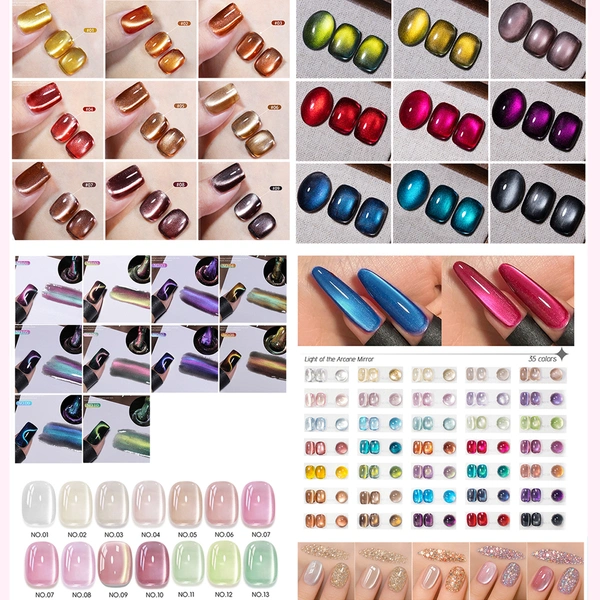 Luxury Fashion Cat Eye Gel Polish Magnetic Mermaid & Velvet Effects Gel 丨Beyond the peak