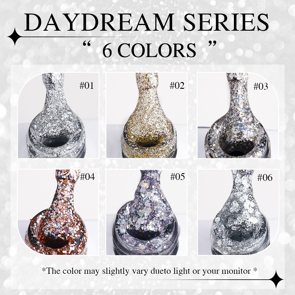 Sparkling Glitter Gel Polish Wholesale Shimmer & Sequin Nail Gel 丨Beyond the peak