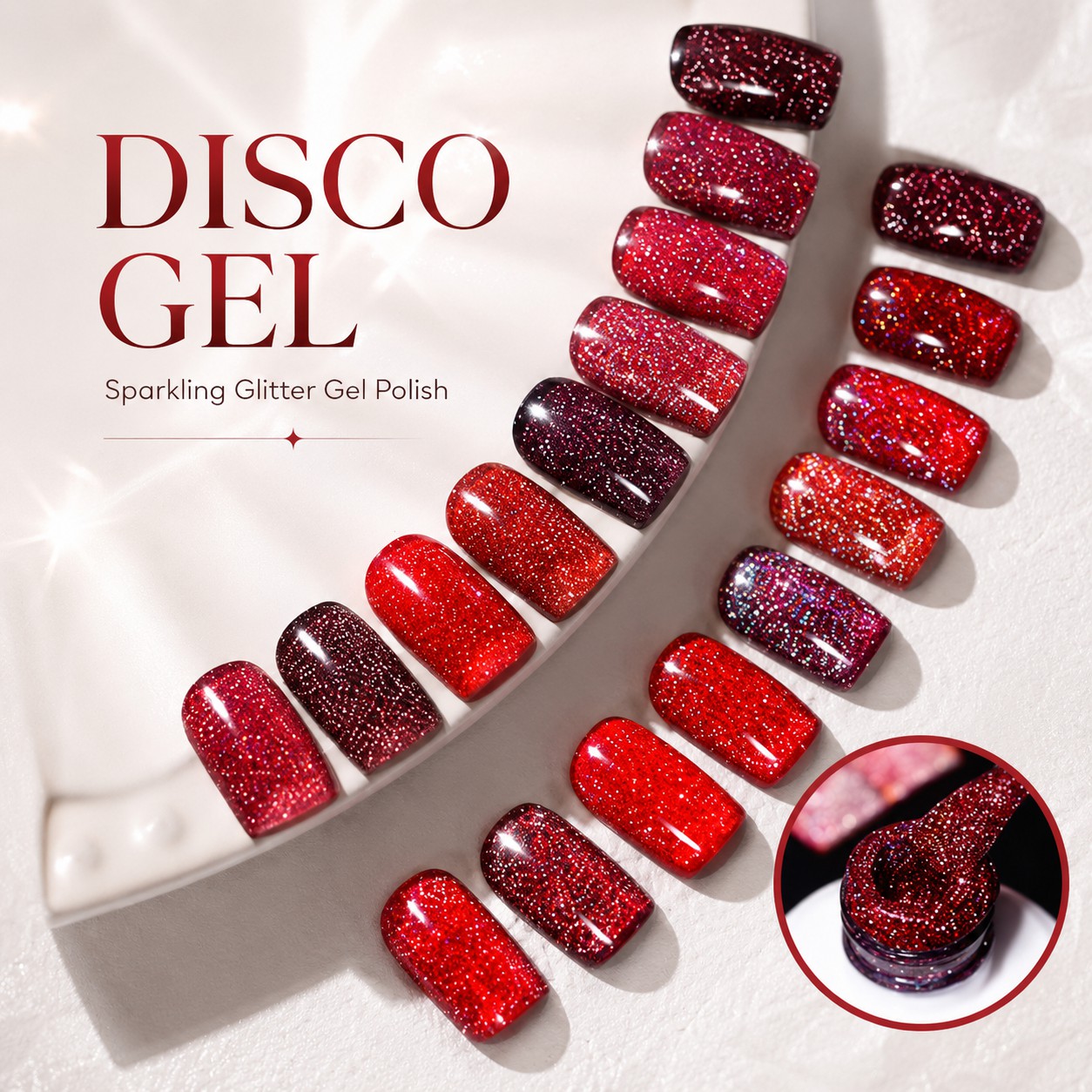 Reflective Disco Flash Gel Polish High-Intensity Sparkle Nails 丨Beyond the peak