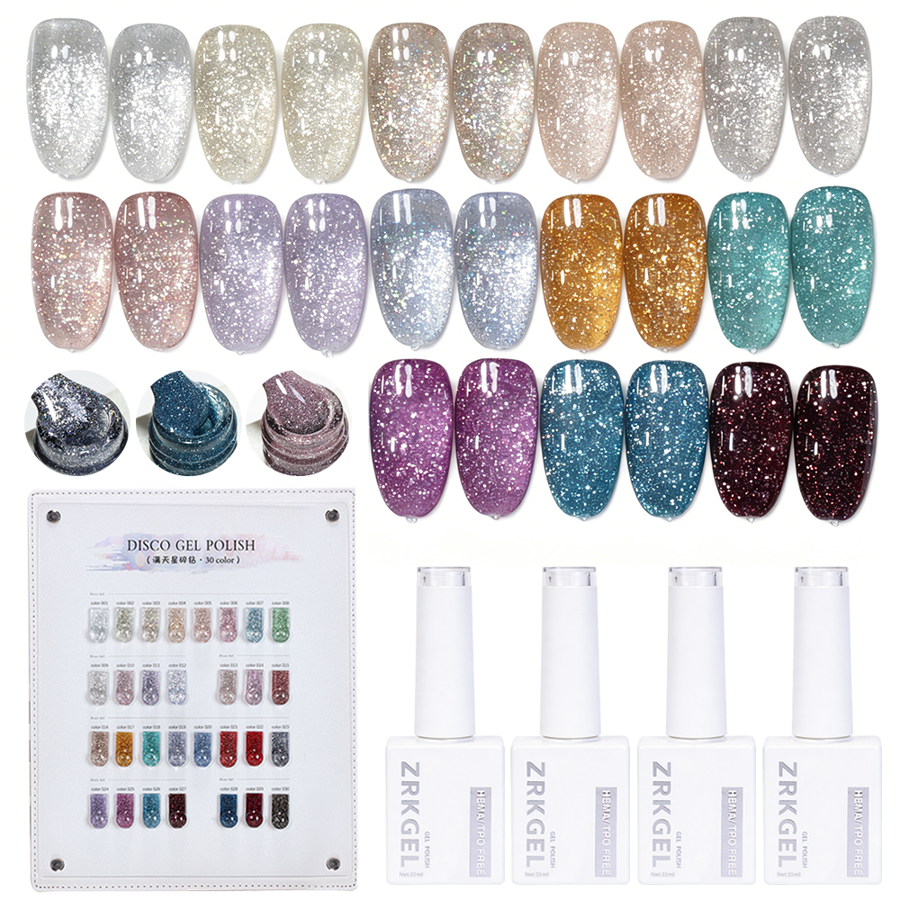Reflective Disco Flash Gel Polish High-Intensity Sparkle Nails 丨Beyond the peak