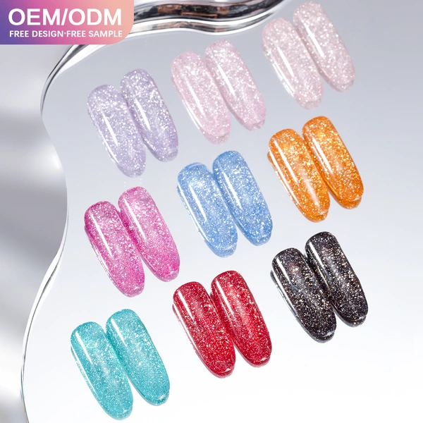 Reflective Disco Flash Gel Polish High-Intensity Sparkle Nails 丨Beyond the peak