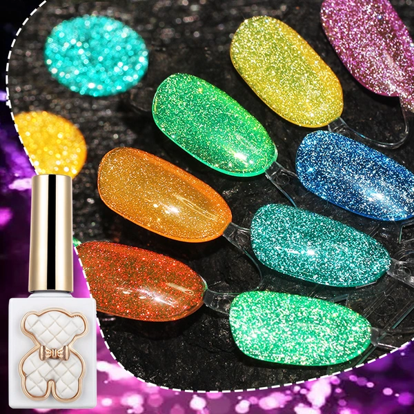 Reflective Disco Flash Gel Polish High-Intensity Sparkle Nails 丨Beyond the peak