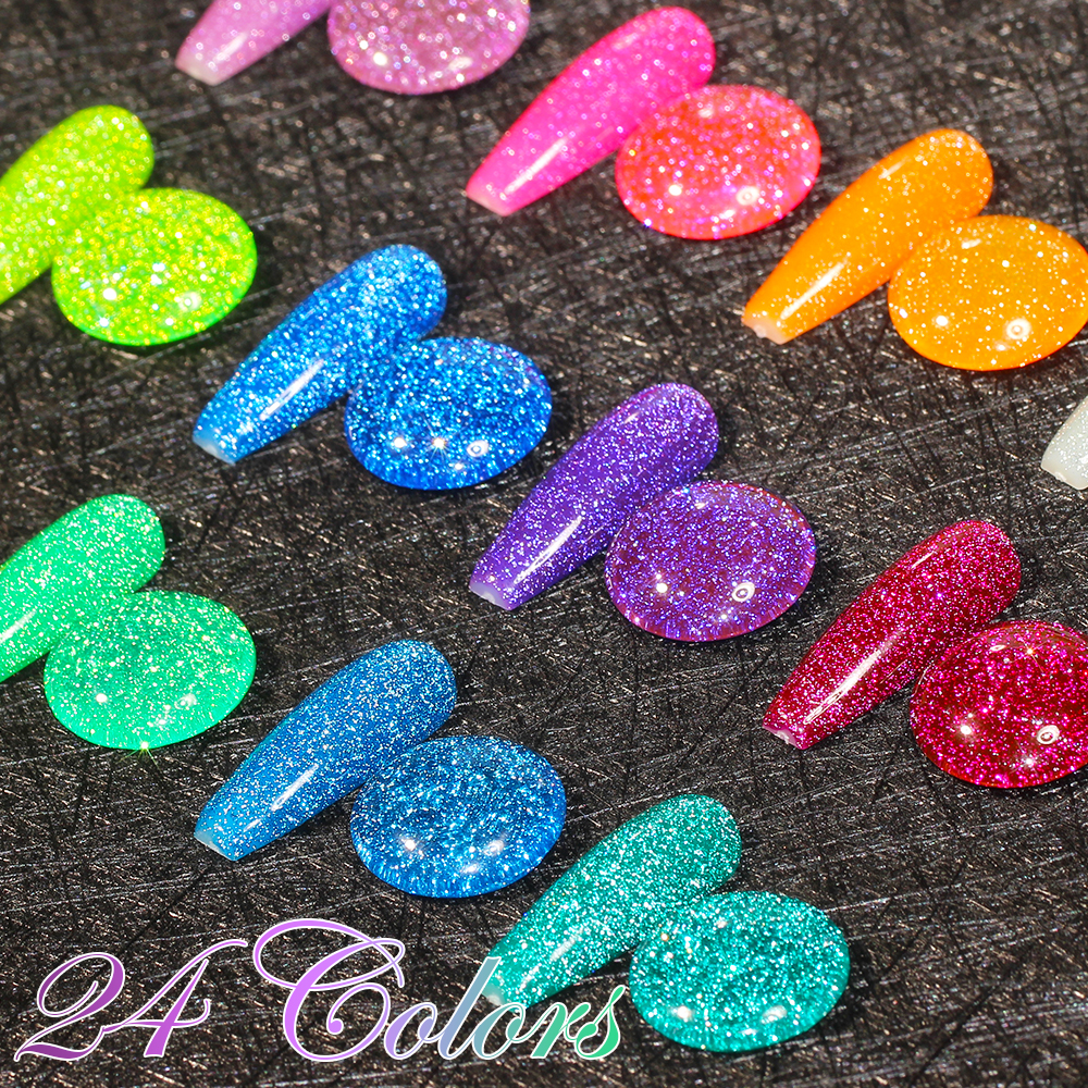 Reflective Disco Flash Gel Polish High-Intensity Sparkle Nails 丨Beyond the peak