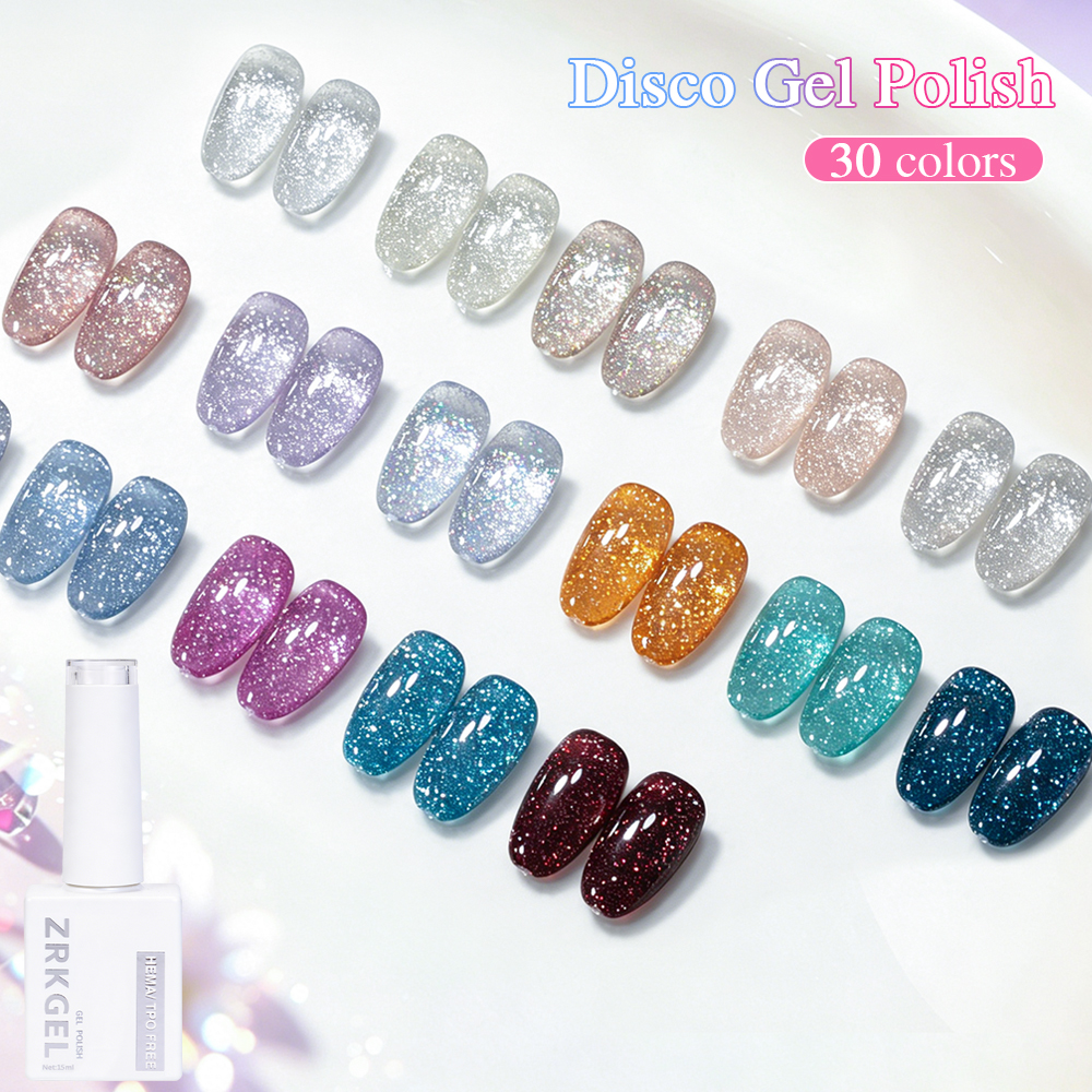 Reflective Disco Flash Gel Polish High-Intensity Sparkle Nails 丨Beyond the peak