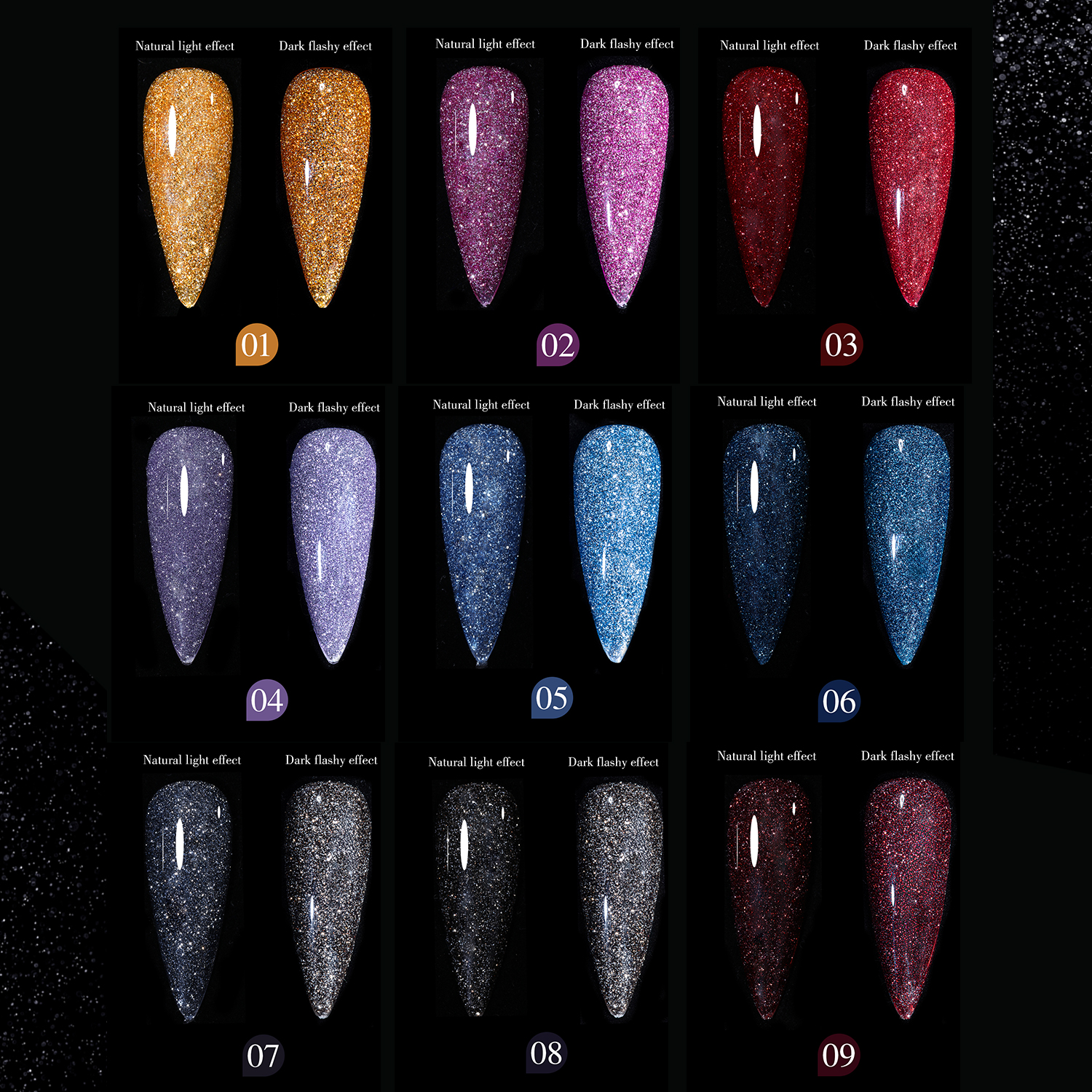 Reflective Disco Flash Gel Polish High-Intensity Sparkle Nails 丨Beyond the peak