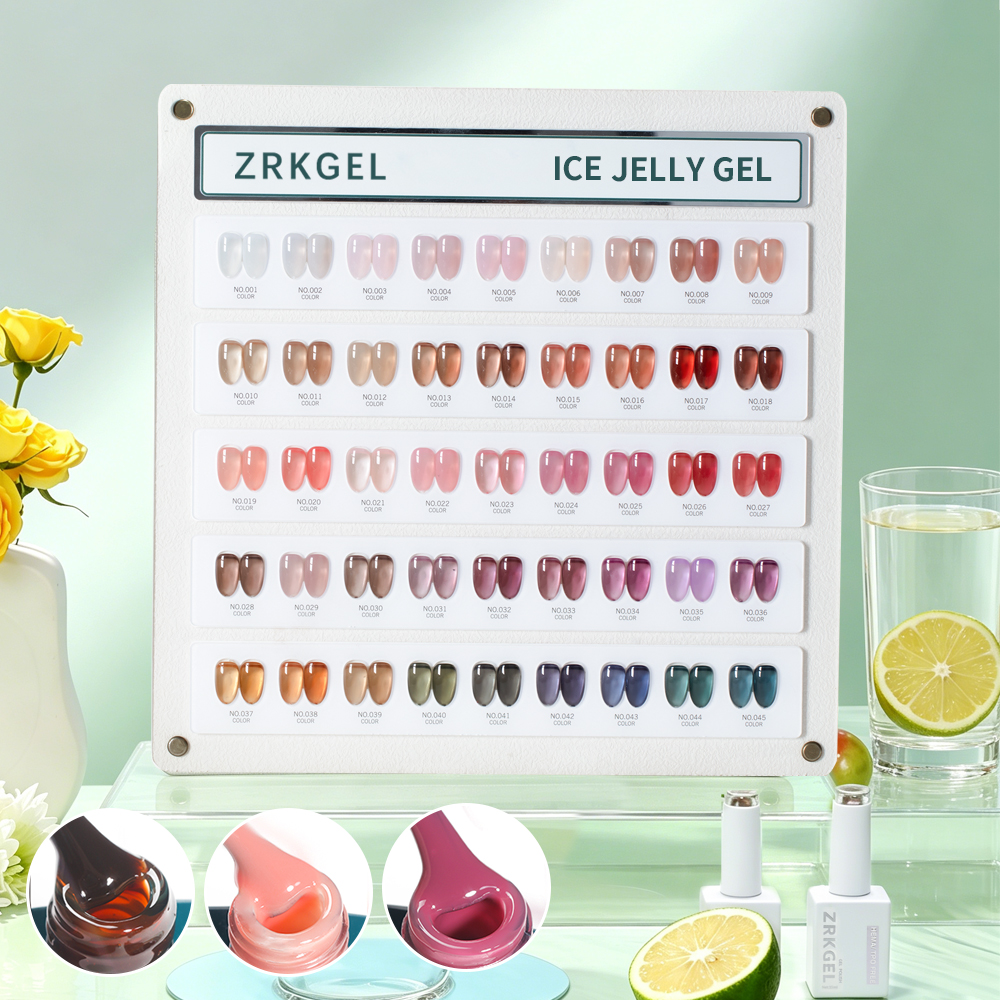 Sheer Jelly Gel Polish Collection | Translucent Syrup Glass Nails