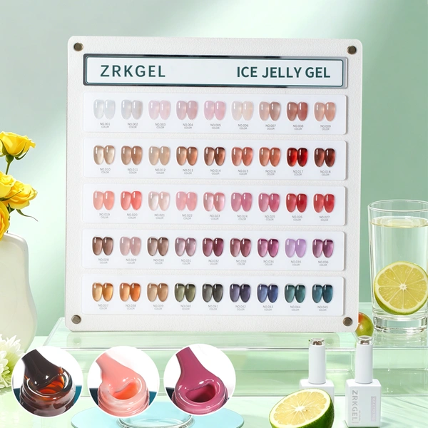 Sheer Jelly Gel Polish Collection | Translucent Syrup Glass Nails