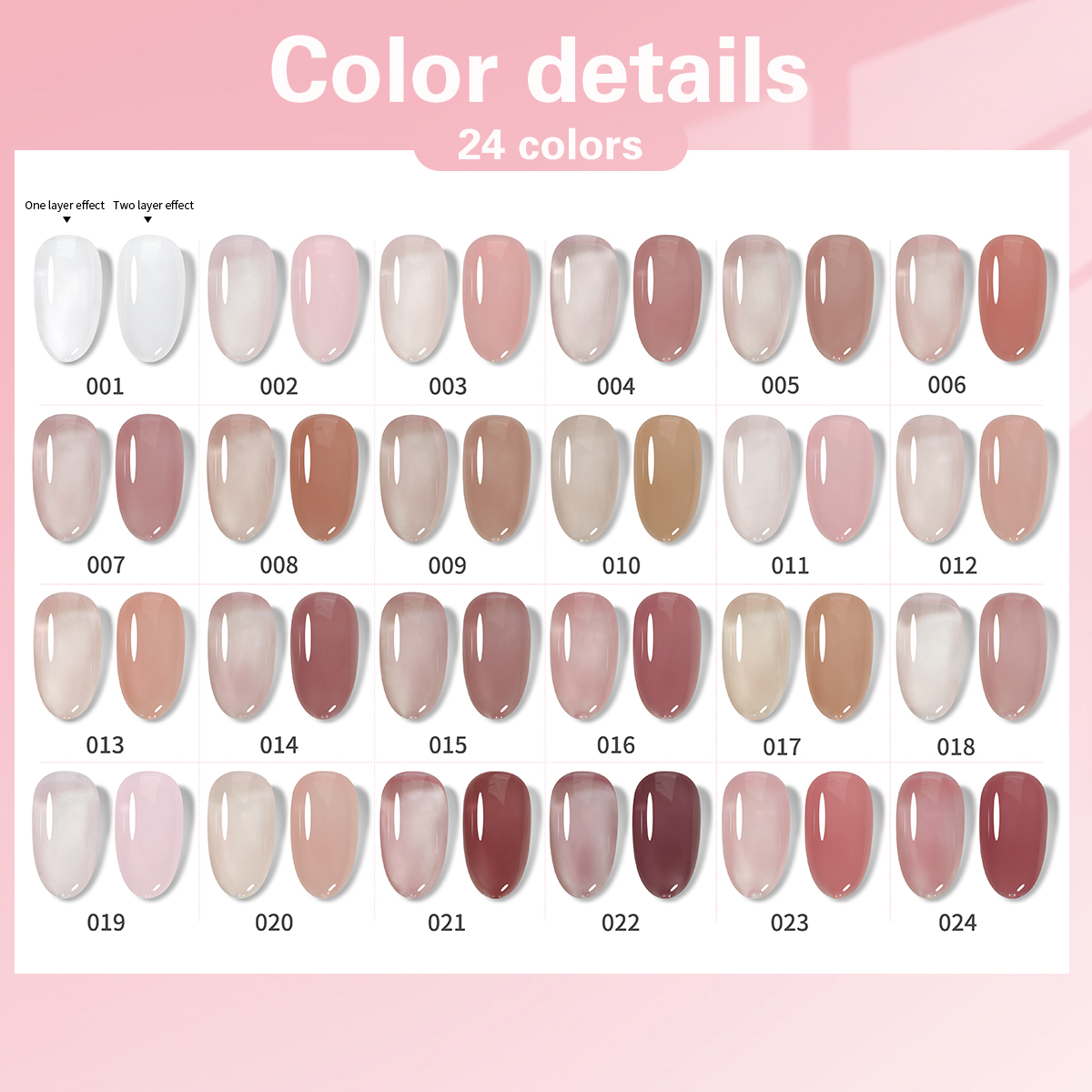 Sheer Jelly Gel Polish Collection | Translucent Syrup Glass Nails