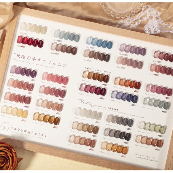 Sheer Jelly Gel Polish Collection | Translucent Syrup Glass Nails