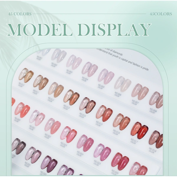 Sheer Jelly Gel Polish Collection | Translucent Syrup Glass Nails