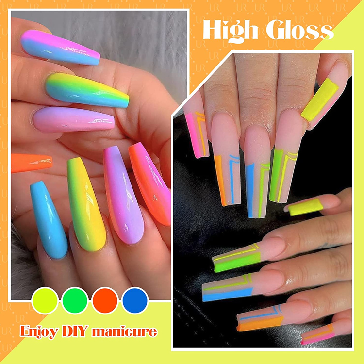 Vibrant Neon Gel Polish Wholesale Bright Summer Fluorescent Nails丨Beyond the peak