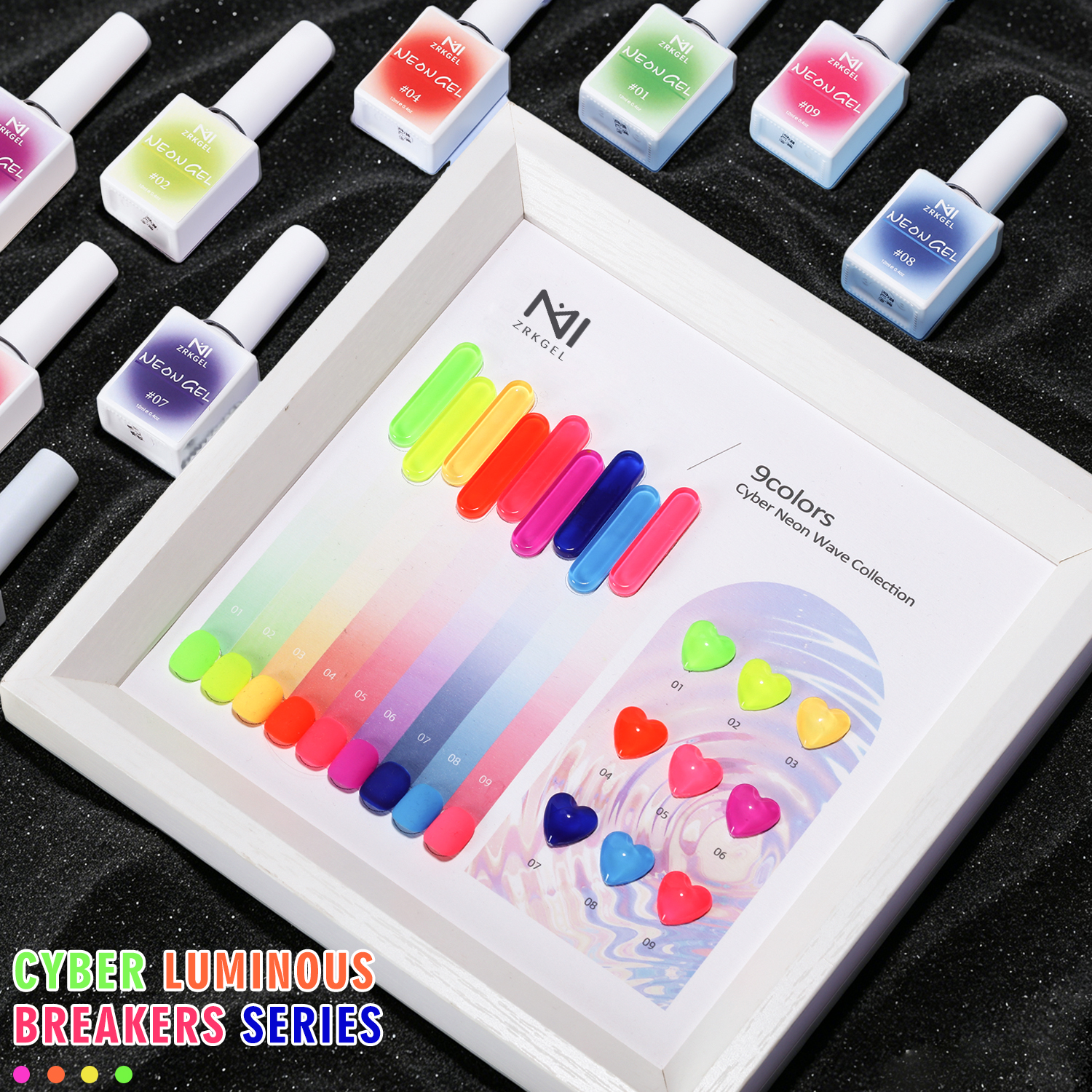 Vibrant Neon Gel Polish Wholesale Bright Summer Fluorescent Nails丨Beyond the peak