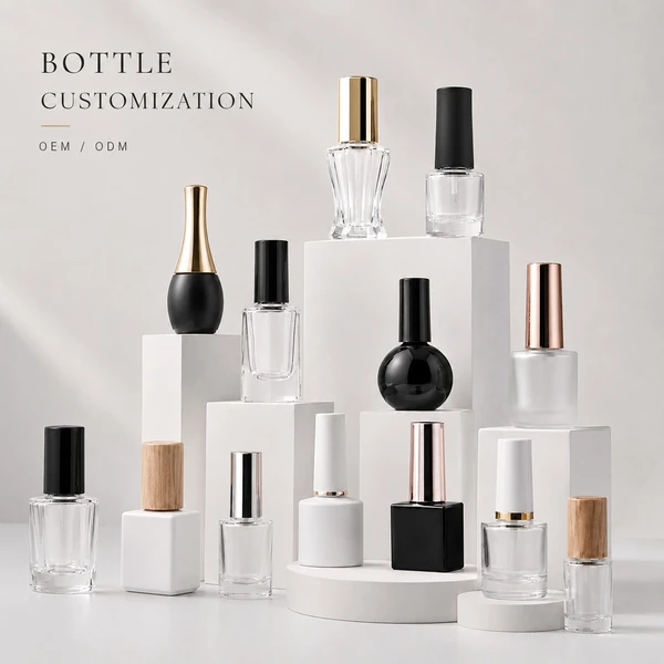 Wholesale Custom Nail Polish Bottles Empty UV Gel Glass Containers 丨Beyond the peak