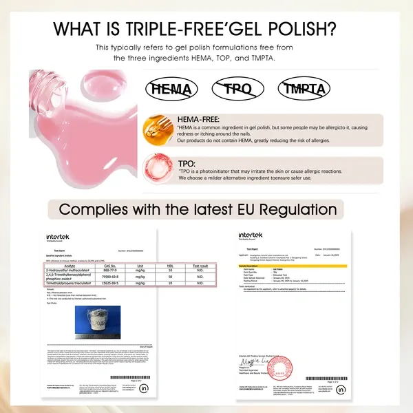 HEMA/TPO FREE Nail Gel Polish