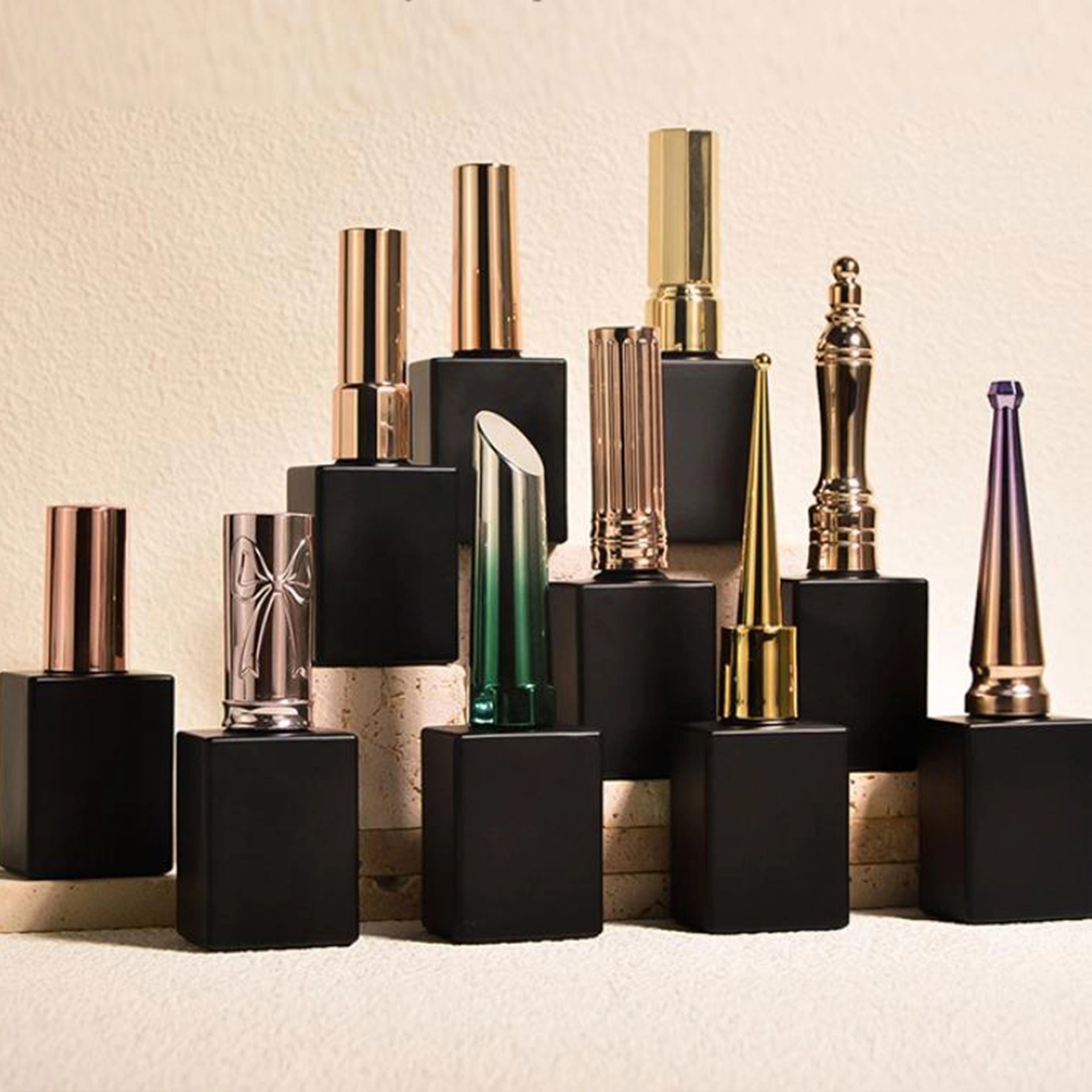 Wholesale Custom Nail Polish Bottles Empty UV Gel Glass Containers 丨Beyond the peak