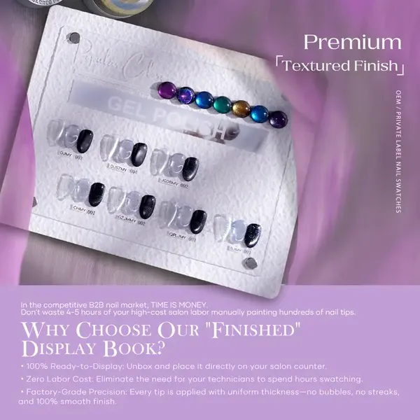 Custom Swatching & Pre-Painted Nail Display Service 丨 Beyond the peak