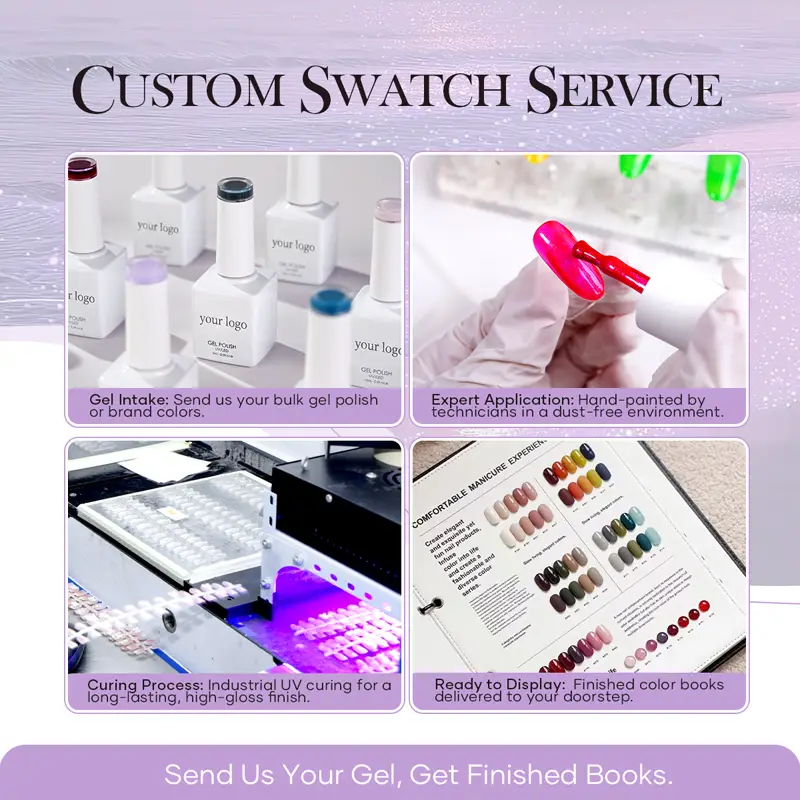 Custom Swatching & Pre-Painted Nail Display Service 丨 Beyond the peak
