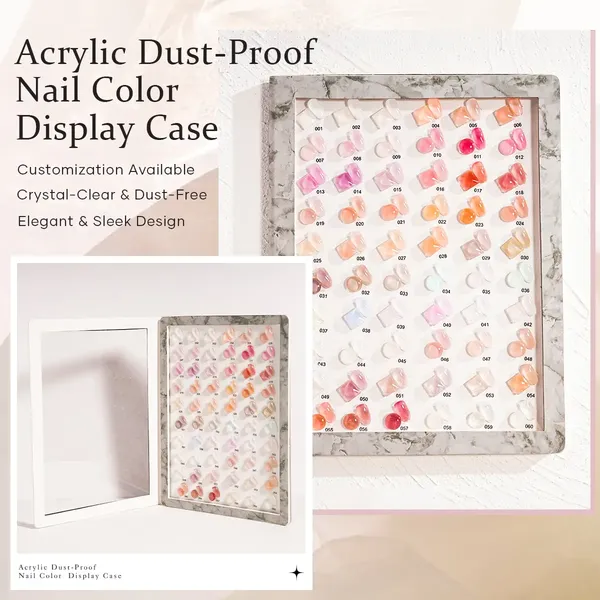 Factory Price Custom Acrylic Dust-Proof Nail Color Book 丨Beyond the peak