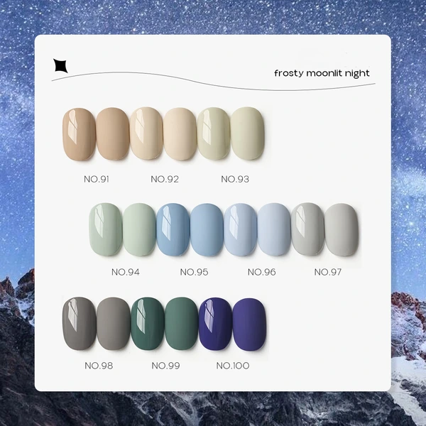 Classic Solid Color Gel Polish High-Pigment Opaque Cream Nails 丨Beyond the peak