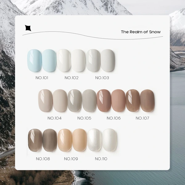 Classic Solid Color Gel Polish High-Pigment Opaque Cream Nails 丨Beyond the peak