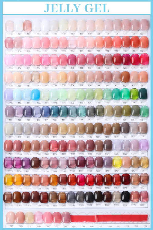 Sheer Jelly Gel Polish Collection | Translucent Syrup Glass Nails