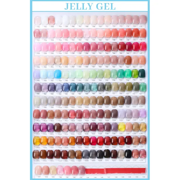 Sheer Jelly Gel Polish Collection | Translucent Syrup Glass Nails