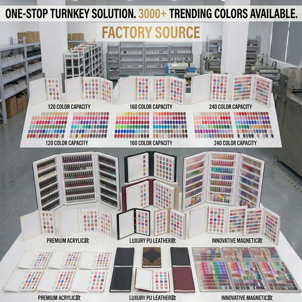 Custom Nail Color Display & Swatch Solutions | OEM Nail Color Charts