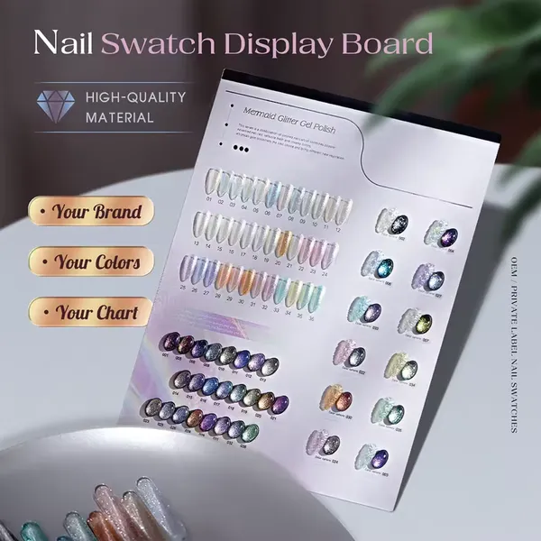 Custom Nail Color Display & Swatch Solutions | OEM Nail Color Charts