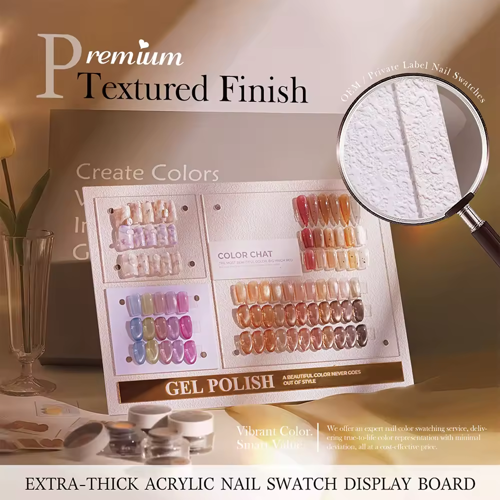 Custom Nail Color Display & Swatch Solutions | OEM Nail Color Charts