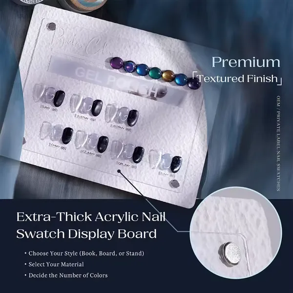 Custom Nail Color Display & Swatch Solutions | OEM Nail Color Charts