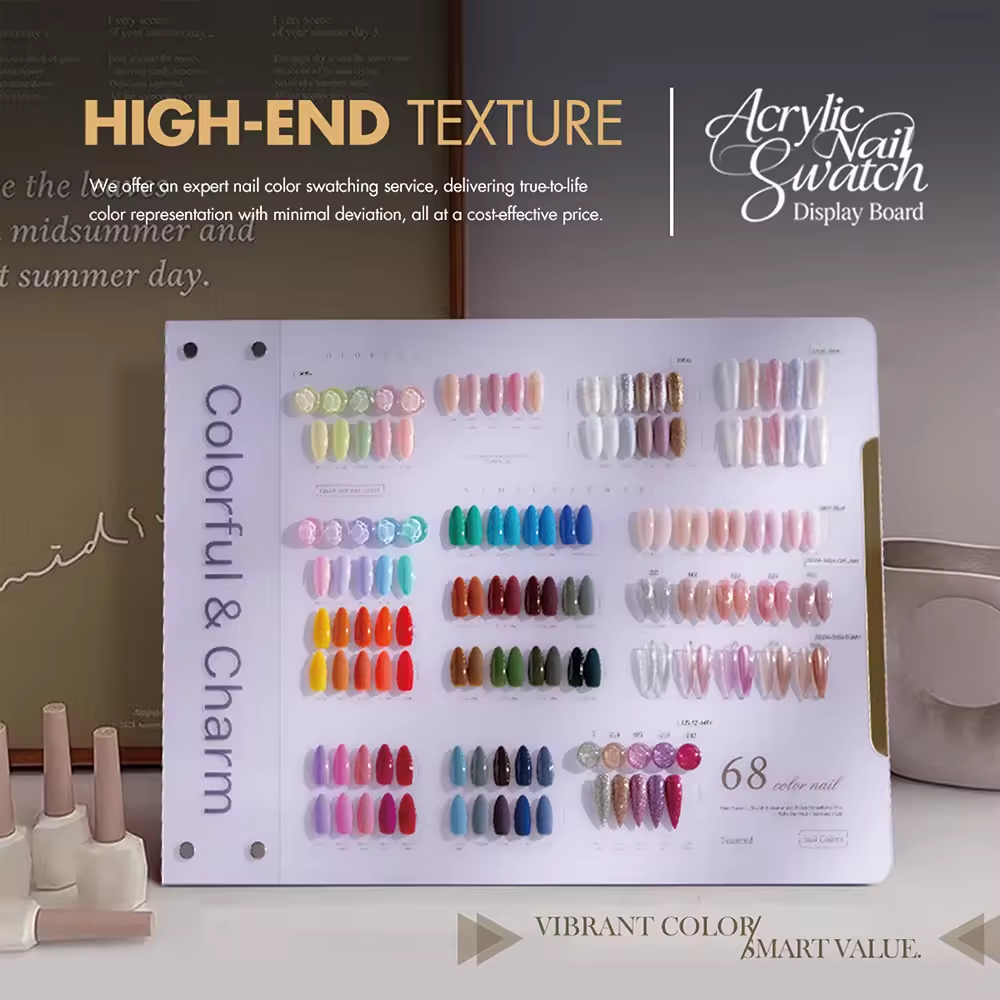 Custom Nail Color Display & Swatch Solutions | OEM Nail Color Charts