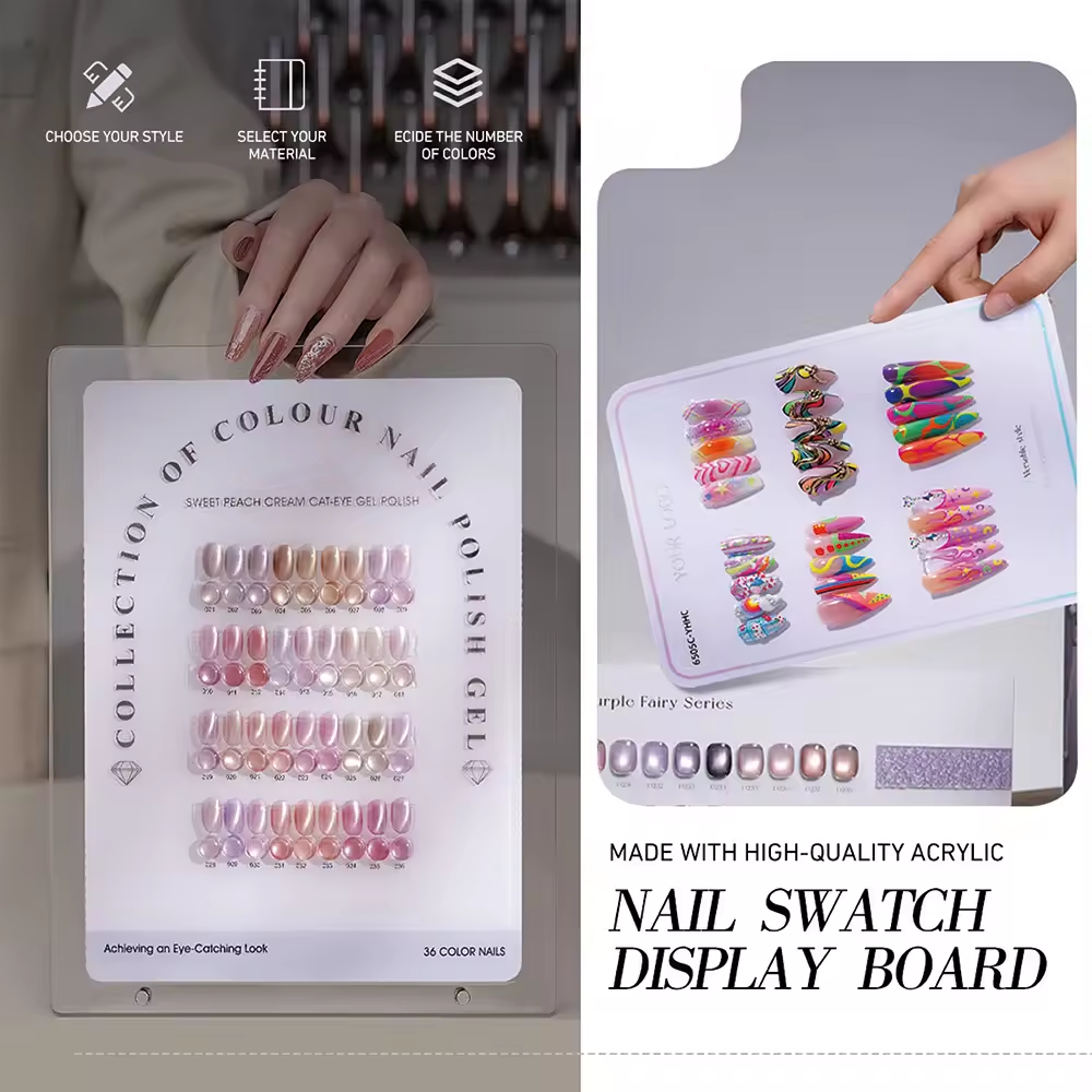 Custom Nail Color Display & Swatch Solutions | OEM Nail Color Charts