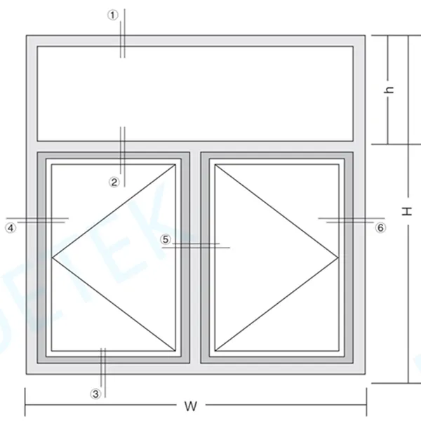60 perfiles de puerta de ventana de pvc abatible a la venta 
