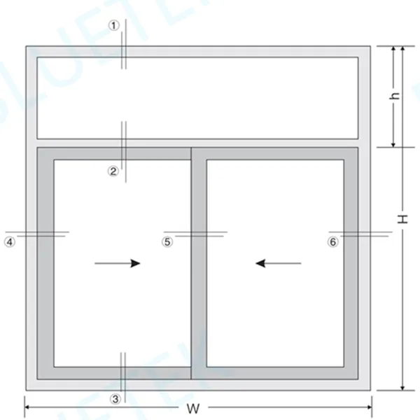 Профили для раздвижных окон из ПВХ серии 88, Китайская фабрика - bluetek