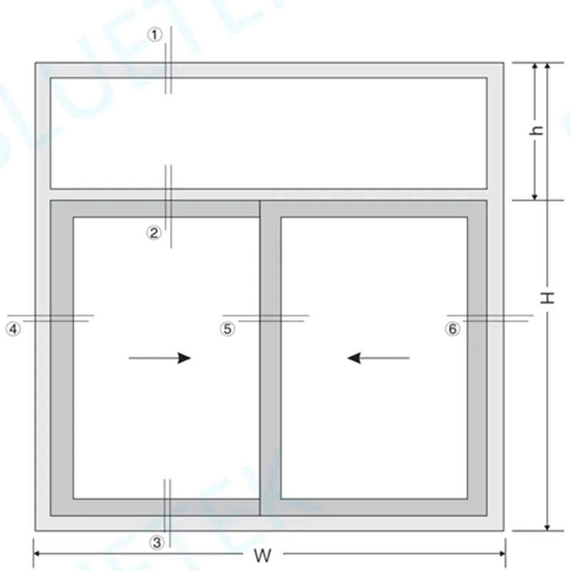 Профили для раздвижных окон из ПВХ серии 88, Китайская фабрика - bluetek