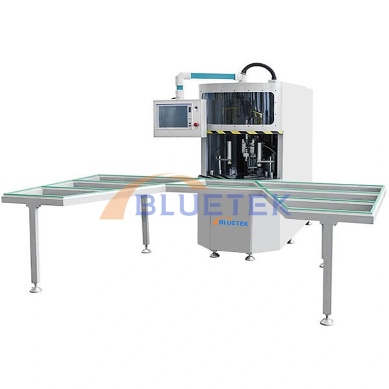 Máquina de limpieza de esquinas CNC de ventanas UPVC de 6 herramientas