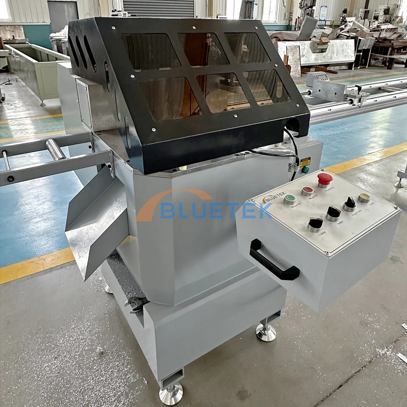 Máquina cortadora de perfiles de aluminio de una sola cabeza
