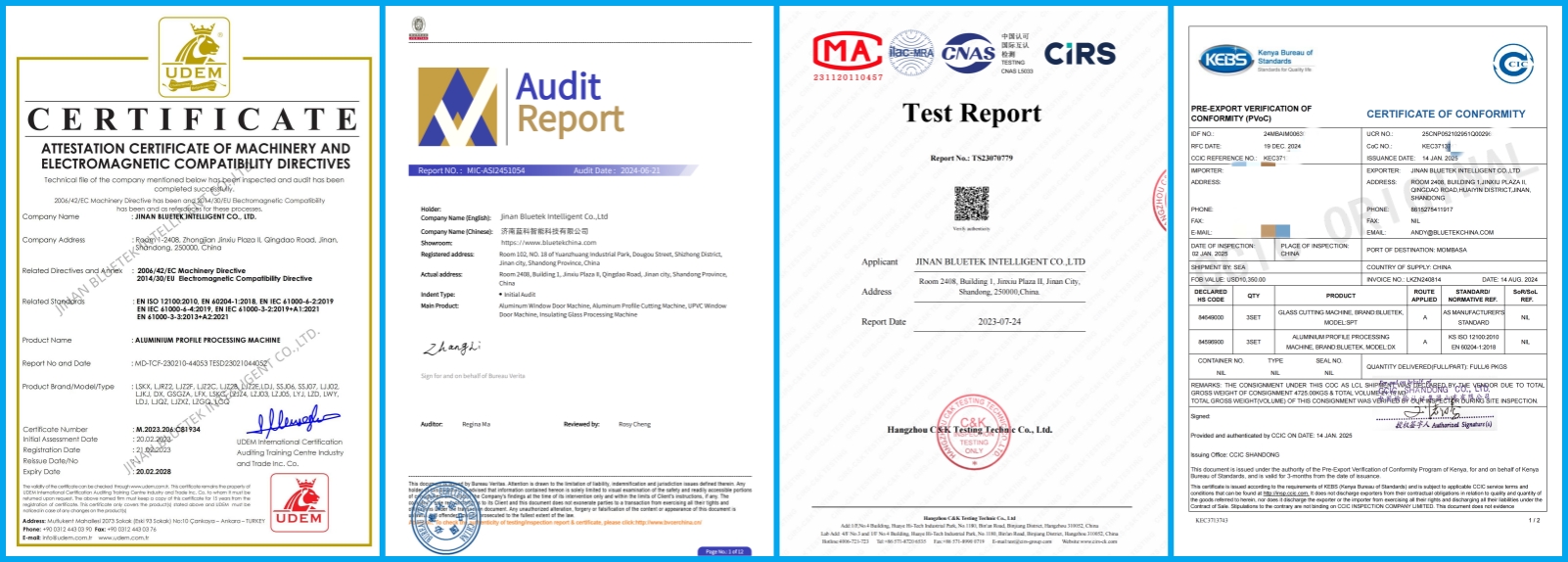 Certifications