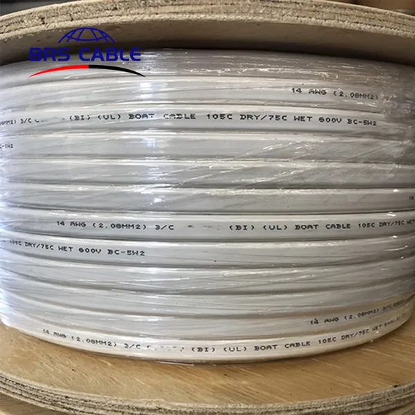 Cable de barco dúplex de 2 núcleos de cobre estañado 12 AWG