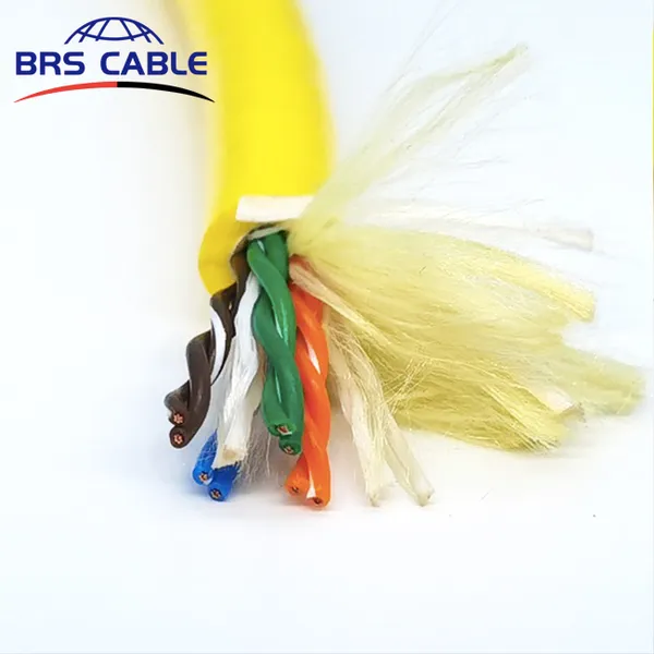 4 * 2 * 26awg الملتوية زوج كابل rov كابل الطفو محايد تحت الماء