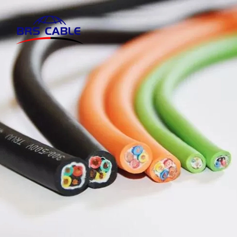 Cable de cadena de arrastre flexible con chaqueta de pvc de 4 núcleos  