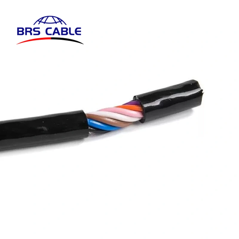 Cable de cadena de arrastre flexible de chaqueta de pur de 8 núcleos  