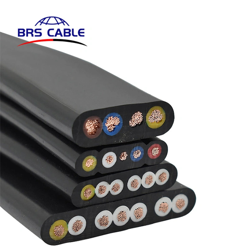 cable de viaje de ascensor plano